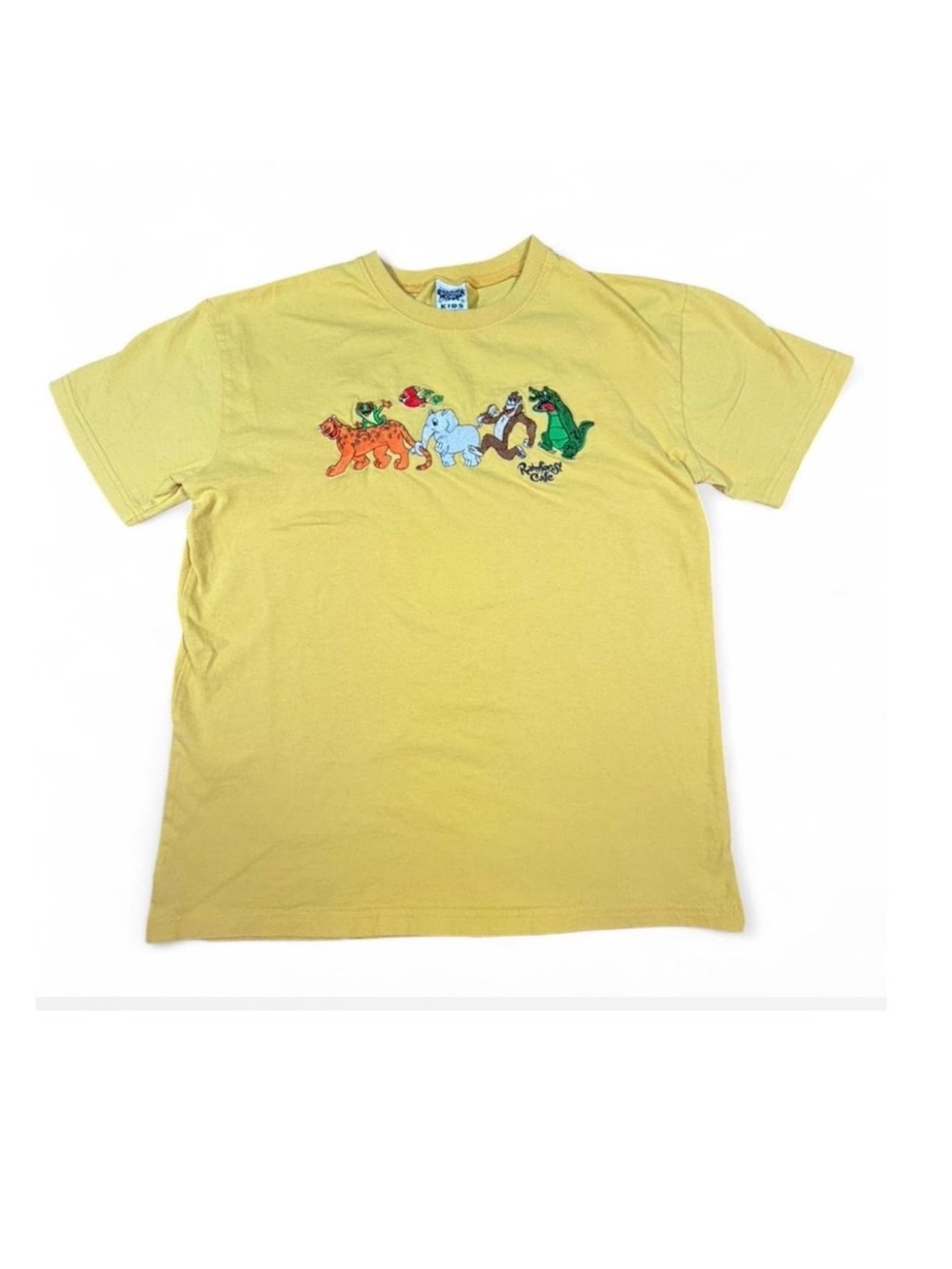 1990s vintage Rainforest Cafe Kids XL Embroidered Tee 🐘🦜 vintage 1990s y2k